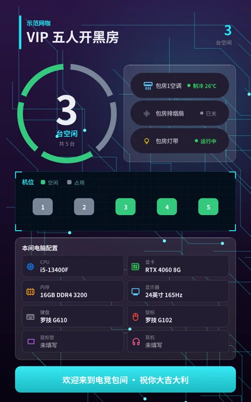 智能门牌青春版模板示例