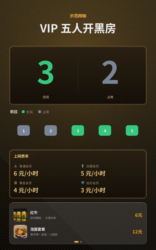 智能门牌青春版模板示例