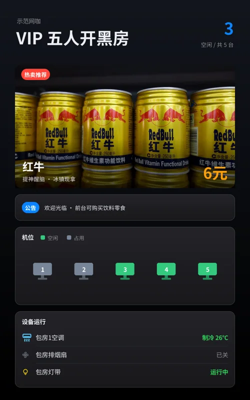 智能门牌青春版模板示例